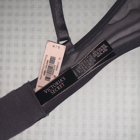 LAST TWO AVAILABLE!! - New Victoria's Secret Gray Mesh Bralette Size XS - Picture 5 of 13